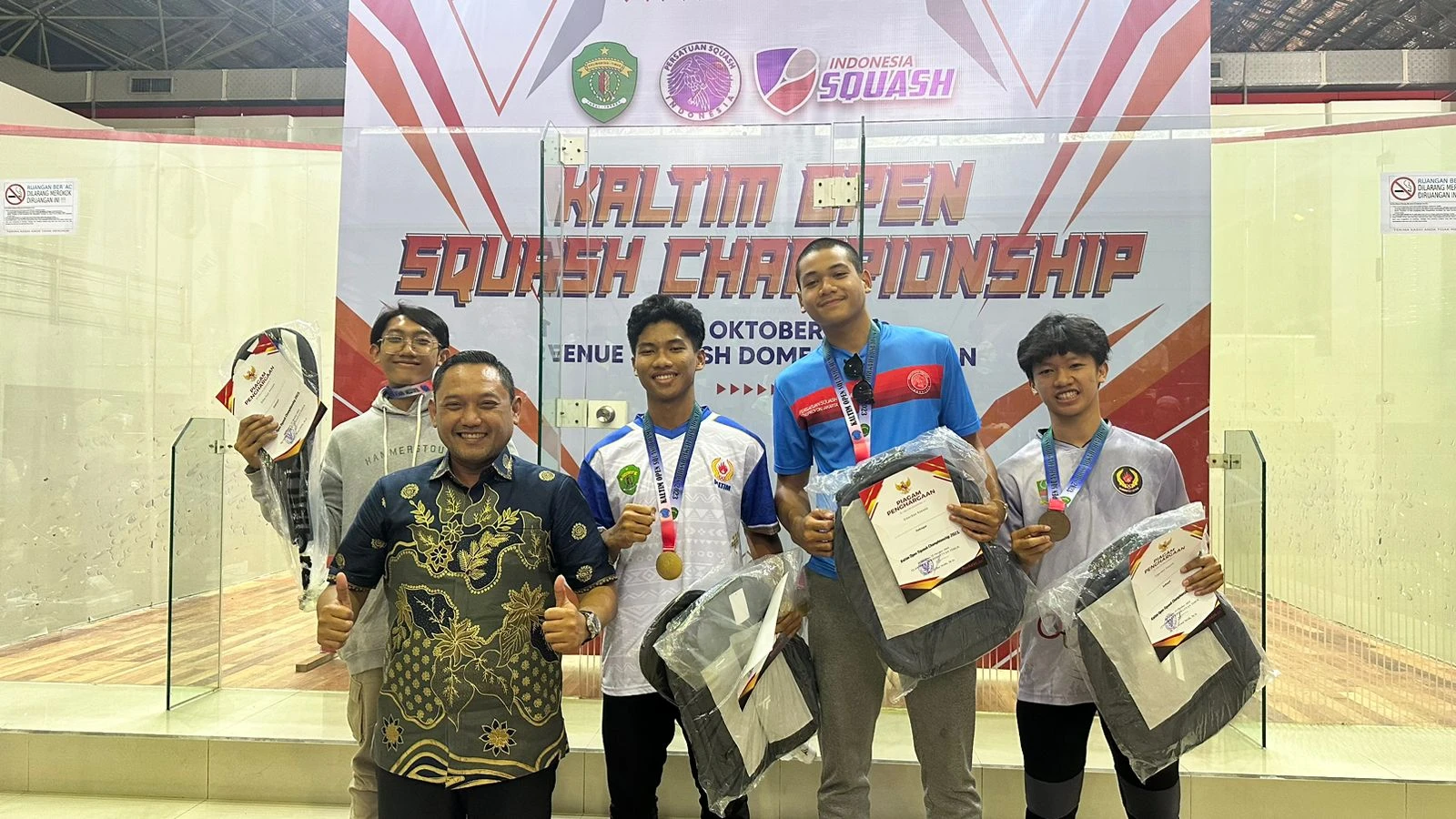 Kesempatan Atlet Junior Squash Kaltim Tambah Jam Terbang Sekaligus Ajang Regenerasi Atlet Squash Kaltim